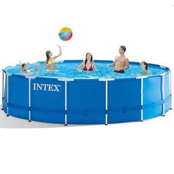 Каркасний басейн Intex 28242-0 457 х 122 см блакитний чаша та каркас 172518 фото