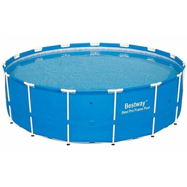 Каркасний басейн Bestway 5612U-11, 427 х 132 см (7 г/год, 7 900 л/год, драбина, тент, підстилка, набір для догляду) 172922 фото