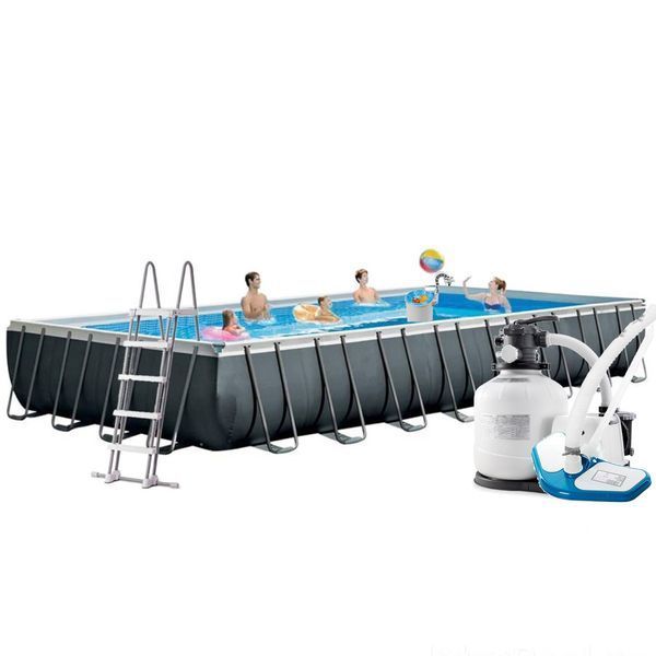 Каркасний басейн Intex 26378, 975 х 488 х 132 см (11 г/год - 10 000 л/год, драбина, тент, підстилка, набір для догляду, сітка ) 170406 фото
