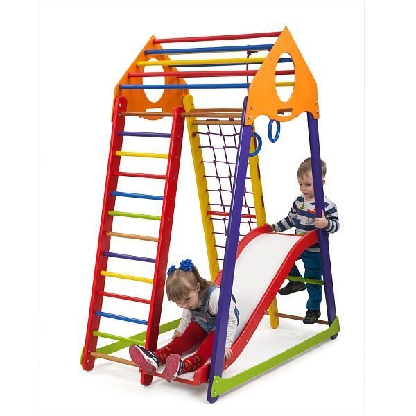 Детский спортивный комплекс SportBaby BambinoWood Color Plus 1 SPDU2334 фото