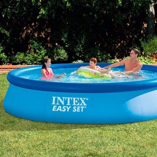 Надувний басейн Intex 28143-7, 396&times;84 см, повний комплект: насос (3785 л/год), драбина, тент, підстилка, набір догляду 174002 фото