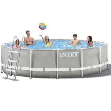 Каркасний басейн Intex 26720-1, 427 х 107 см (драбина, тент, підстилка) 172612 фото