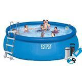 Надувний басейн Intex 26168-7, 457&times;122 см, повний комплект: насос (3785 л/год), драбина, тент, підстилка, набір догляду 174006 фото