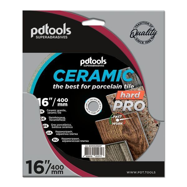 Круг алмазний вiдрiзний 1A1R 400 CERAMIC HARD PRO для стаціонарного обладнання 820905CRMHP фото