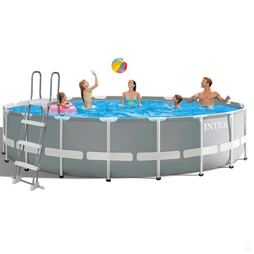 Каркасний басейн Intex 26732-1 круглий 549 x 122 см з тентом драбиною та підстилкою 172616 фото