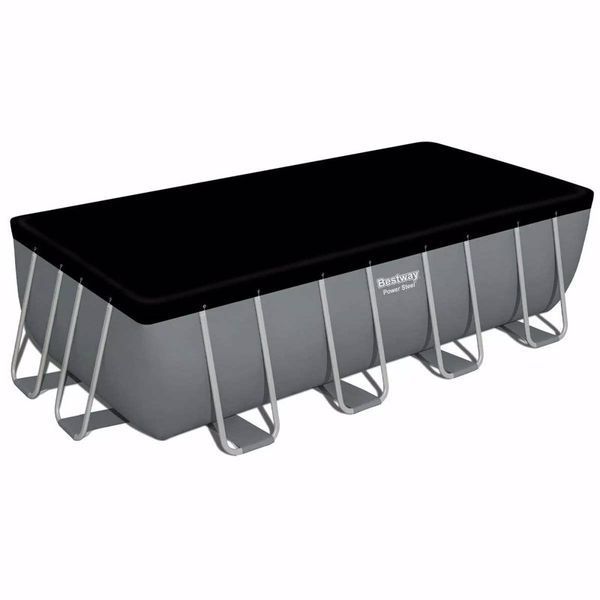 Каркасний басейн Bestway 56671, 488 х 244 х 122 см (3 028 л/год (пісочний), дозатор, драбина, тент) 174437 фото