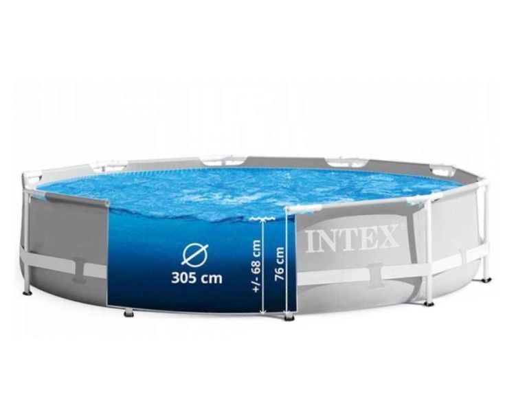 Каркасний басейн Intex 26710-5, 366 x 76 см (3 785 л/год, підстилка, тент) 172621 фото