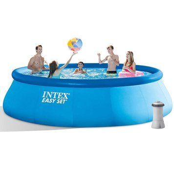 Надувний басейн Intex 28120-5, 305&times;76 см, з насосом (2006 л/год), тентом, підстилкою і драбиною 171015 фото