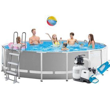 Каркасний басейн Intex 26726-7, 457 x 122 см (7 900 л/год, драбина, тент, підстилка, набір для догляду) 172627 фото