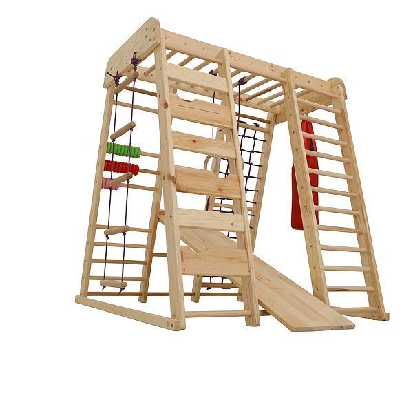 Спортивный комплекс уличный детский SportBaby &laquo;Акварелька- outdoor&raquo; SPDU3886 фото