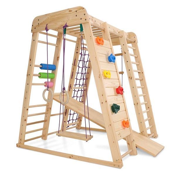 Спортивный комплекс уличный детский SportBaby &laquo;Акварелька- outdoor 2&raquo; SPDU3889 фото