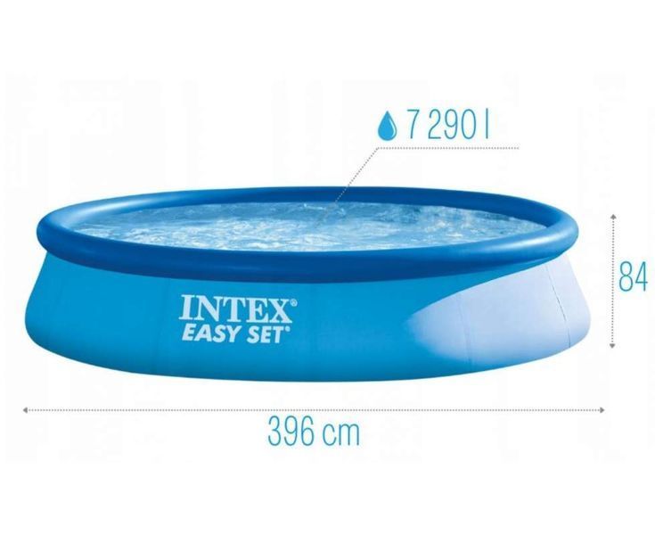 Надувний басейн Intex 28143-5, 396&times;84 см, з насосом (3785 л/год), тентом, підстилкою і драбиною 172900 фото