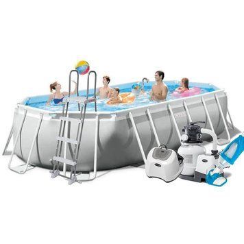 Каркасний басейн Intex 26796-11, 503 x 274 x 122 см (7 г/год, 7 900 л/год, драбина, тент, підстилка, набір для догляду) 171082 фото