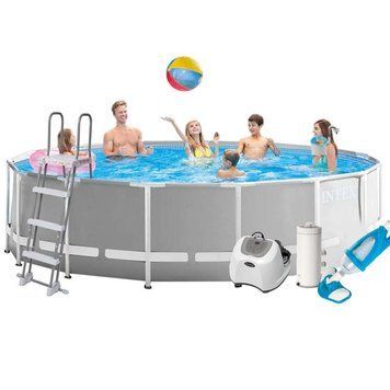 Каркасний басейн Intex 26726-6, 457 x 122 см (4 г/год, 3785 л/год, тент, підстилка, драбина, набір для догляду) 173424 фото