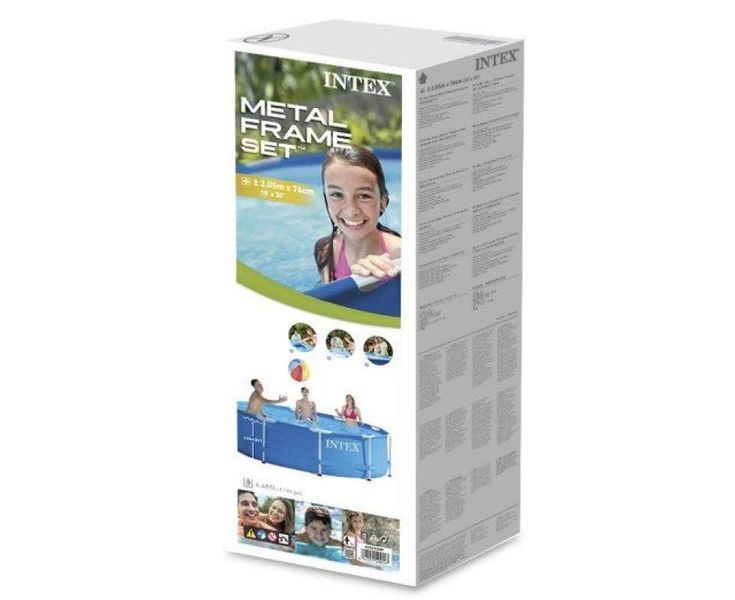 Каркасний басейн Intex 26706-4, 305 х 99 см (2 006 л/год, драбина, тент, підстилка) 172644 фото