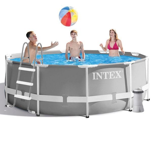 Каркасний басейн Intex 26706-5, 305 x 99 см (3 785 л/год, драбина, тент, підстилка) 172645 фото