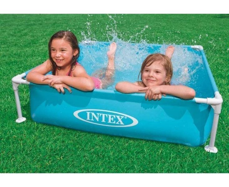 Каркасний басейн Intex 57173-2, 122 х 122 х 30 см (тент, підстилка, кульки 10 шт.) 172711 фото