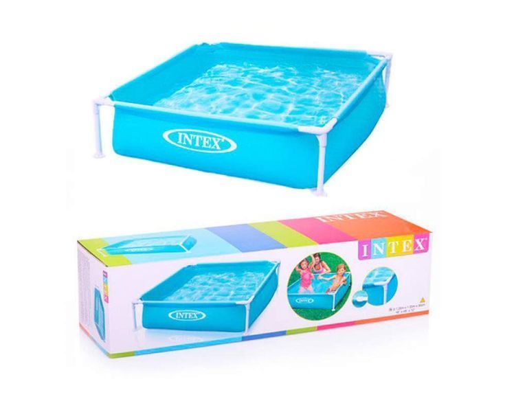 Каркасний басейн Intex 57173-2, 122 х 122 х 30 см (тент, підстилка, кульки 10 шт.) 172711 фото
