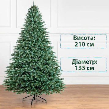 Ялинка штучна "Аляска" Зелено-Блакитна 2,10 м 173 фото