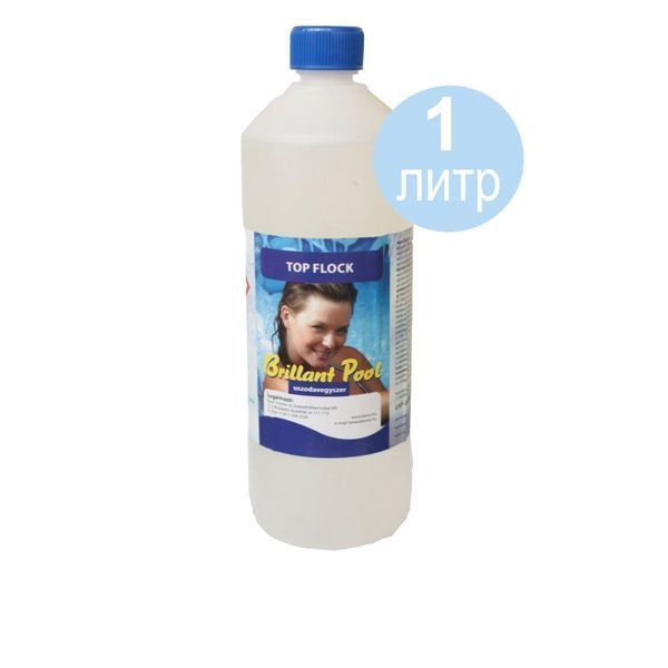 Флокер (коагулянт, флокулянт) для води в басейні 80011 Kerex (Угорщина), препарат для очищення каламутності, 1 л 167744 фото