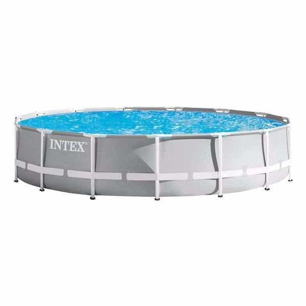 Каркасний басейн Intex 26724, 457 х 107 см (3 785 л/год, драбина, тент, підстилка) 172721 фото