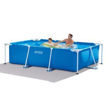 Басейн каркасний прямокутний 260 х 160 х 65 см блакитний Intex 28271 175165 фото