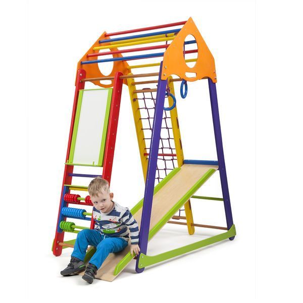Детский спортивный комплекс SportBaby BambinoWood Color Plus SPDU2315 фото