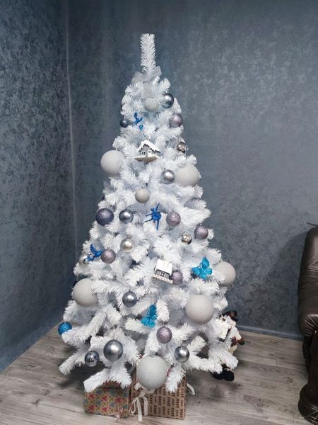 Ялинка штучна Казка біла 1,30 м 1023 фото