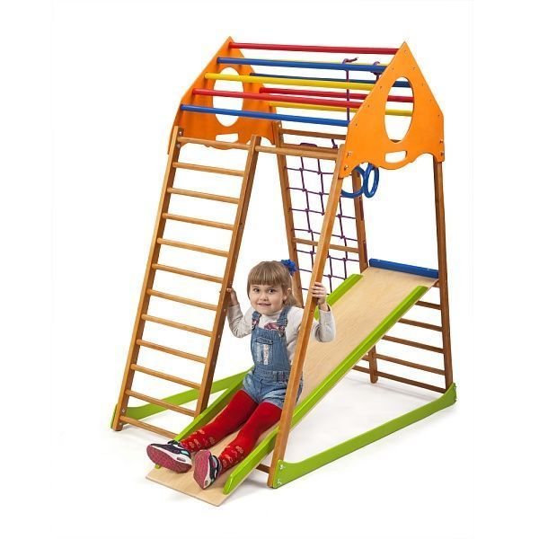 Детский спортивный комплекс для дома SportBaby KindWood SPDU2306 фото
