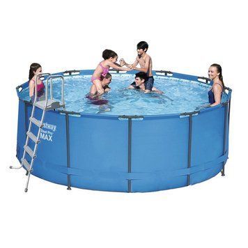 Каркасний басейн Bestway 15427-1 з драбиною блакитний 366 х 133 см 170816 фото