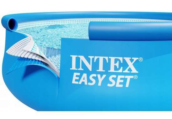 Надувний басейн Intex 28142-3, 396&times;84 см, з насосом (2006 л/год), тентом і підстилкою 173358 фото