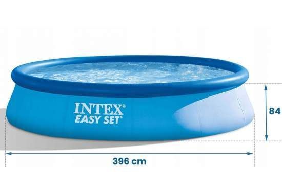 Надувний басейн Intex 28142-3, 396&times;84 см, з насосом (2006 л/год), тентом і підстилкою 173358 фото