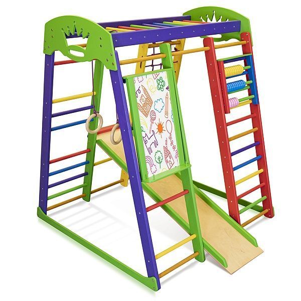 Спортивный комплекс для дома SportBaby &laquo;Акварелька&raquo; SPDU2452 фото