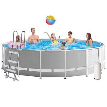 Каркасний басейн Intex 26726 457 x 122 см (3 785 л/год, драбина, тент, підстилка) 175213 фото