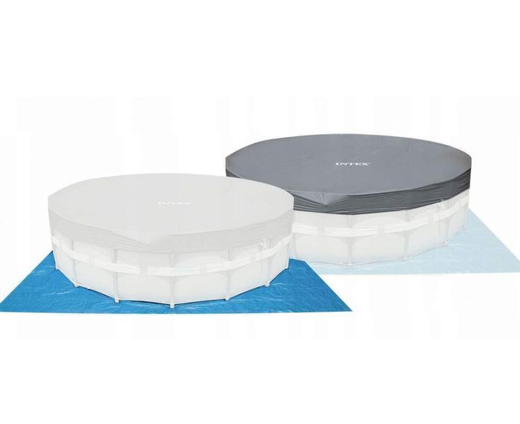 Каркасний басейн Intex 26334-12, 610 х 122 см (150мл/11г/год, 12 000 л/год, драбина, тент, підстилка, набір для догляду) 170886 фото
