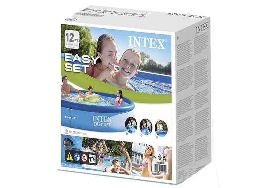 Надувний басейн Intex 28130-5, 366&times;76 см, з насосом (3785 л/год), тентом і підстилкою 166721 фото