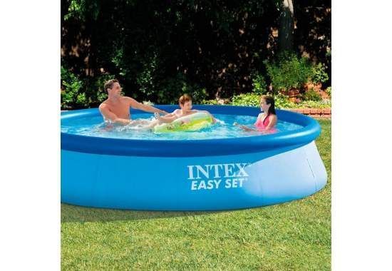 Надувний басейн Intex 28130-5, 366&times;76 см, з насосом (3785 л/год), тентом і підстилкою 166721 фото