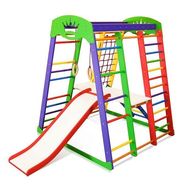 Спортивный комплекс для дома SportBaby &laquo;Акварелька Plus 2&raquo; SPDU2454 фото